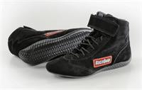 Driving Shoes, 303 Mid-Top, Black, Suede/Leather, Men's Size 10, SFI 3.3/5, Pair