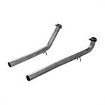 Intermediate Pipes, Exhaust, Stainless Steel, Natural, 2.5"
