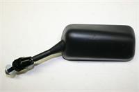 Rear View Mirror F1 Style Straight Arm Black Left Convex Lustre Protection