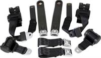 OE style GM replacement seat belt set; mount in factory locations using original factory hardware; color-match