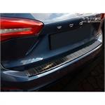 Black Stainless Steel Rear bumper protector suitable for Ford Focus IV Kombi 2018- 'Ribs'
