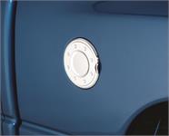 Fuel Filler Door Cover, ABS Plastic, Chrome, Dodge, Pickup, Each