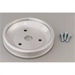 Crankshaft Pulley, Serpentine, 6-Groove, 7 in., Aluminum, Clear Powdercoated