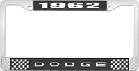 1962 DODGE LICENSE PLATE FRAME - BLACK
