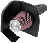 Air Intake, 63 Series Aircharger, High Performance, Red Filter, Carbon Fiber Tube, Chevy, GMC, Kit