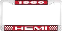 1960 HEMI LICENSE PLATE FRAME - RED