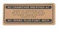 Oil Cap Breather Decal,55-63