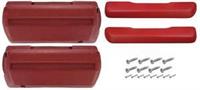 1968-72 Arm Rest Pad Kit Complete Front, red