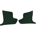 1963-67 Chevrolet Corvette	 Kick Panel Carpet Inserts	 Loop	 Dark Green