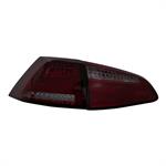 Set LED Achterlichten passend voor Volkswagen Golf VII 3/5-deurs 2012-2017 - Rood/Rookgrijs