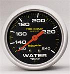 Water temperature, 67mm, 120-240 °F, mechanical, liquid filled
