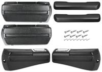 Chevelle Armrest Kits, Complete Front & Rear w/Rear Armrest Bases