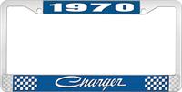 1970 CHARGER LICENSE PLATE FRAME - BLUE