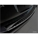 Black Stainless Steel Rear bumper protector suitable for Opel Zafira C Tourer 2012-2016 & Facelift 2016- 'Ribs'