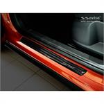 3D Black Carbon Door sill protectors suitable for Volkswagen T-Roc 2017- 2-pieces - 'Performance'