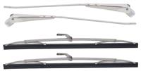 wiper arm and blade set, Stainless Steel, for electric wipers
