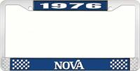 nummerplåtshållare, 1976 NOVA STYLE 2 blå