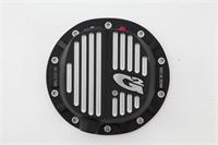 Differential Cover, Brute, 10-bolt, Aluminum, Black Powdercoated/Polished, GM 8.5 in., GM 8.6 in.