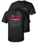 T-Shirt, Short Sleeve, Black, Cotton, Chevrolet, Heartbeat Of America, Men's 3XL