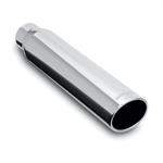 End Pipes Stainless Steel 2,5" in / 4" Out / 18" Long 15 Degrees Re