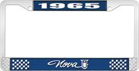 nummerplåtshållare, 1965 NOVA STYLE 1 blå