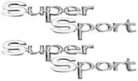 Quarter Panel Emblem, 1967 "Super Sport"