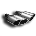 Exhaust Tail Pipe Double Oval Left 160x65x200