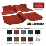 1955 CHEVY CONVERTIBLE W/ BENCH LOOP CARPET -RED