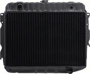 1973 MOPAR B/E-BODY REPLACEMENT 3 ROW COPPER RADIATOR - SMALL BLOCK MANUAL WITH SMOG FITTING