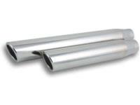 "3 1/2"" O.D. x 3"" inlet x 11"" long S.S. Truck/SUV Exhaust Tip (single wall, angle cut with rolled edge)"