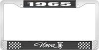 1965 NOVA LICENSE PLATE FRAME STYLE 1 BLACK