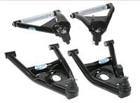 Control Arms, Front, Tubular, Steel, Black Powdercoated, Chevy, Pontiac, Set