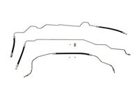 Fuel Return Lines, Stainless Steel, Natural, Chevy, GMC, 5.7L, 4WD 4-door ABS, Set of 3