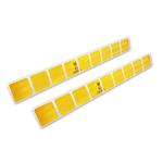 Reflective Stripes / Stickers - 50x5,5cm - Yellow - Set of 2 pieces