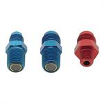 Fitting, Adapter, Straight, Male -3 AN to Male 1/16 in. NPT, Aluminum, Blue Anodized, Each