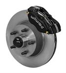 Disc Brakes, Classic Series Dynalite, Front, Solid Surface Rotors, 4-piston Black Calipers