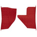 1955-59 Chevrolet/GMC Truck	 Carpet Kick Panel Inserts	 w/o Cardboard Backing	 Daytona	 Red