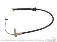 Accelerator Cable, Braided Stainless Wire, Black Plastic Jacket, Ford, Each