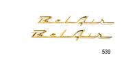 ''Bel Air'' Script, Gold, Pair (Best)