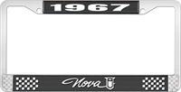1967 NOVA LICENSE PLATE FRAME STYLE 1 BLACK