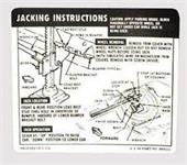 Jack Instuctions Decal,67-68