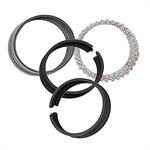 Piston Rings, 4.030 in. Bore, 1/16 in., 1/16 in., 3/16 in., Iron, Moly, 8-Cylinder, Set