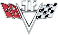 502 Crossed Flags	 Front Fender Emblem	 Each