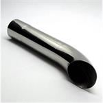Exhaust Tip, Steel, Chrome, Non-Rolled Edge, 1.75" Inlet, 2" Outlet, 8"