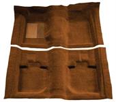1971-73 Mustang Convertible Passenger Area Nylon Loop Floor Carpet with Mass Backing - Ginger