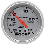 Boost Pressure Gauge 67mm 30 in . Hg . -vac / 30psi Ultra-lite Mechanical