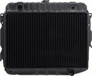 1973 MOPAR B/E-BODY REPLACEMENT 3 ROW COPPER RADIATOR - BIG BLOCK MANUAL WITH SMOG FITTING