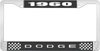 1960 DODGE LICENSE PLATE FRAME - BLACK