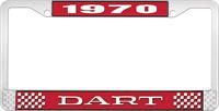 1970 DART LICENSE PLATE FRAME - RED