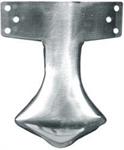 Exhaust Deflector, Stainless Steel, Plain, 5.25 in. Length,